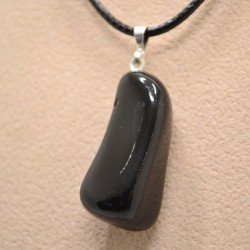 Pendentif en obsidienne noire | L'antre de la destinée