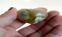 Coeur en agate fleur de cerisier | L'antre de la destinée