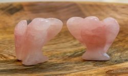 Ange en quartz rose | L'antre de la destinée