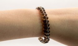 Bracelet boules - Quartz fumé | L'antre de la destinée