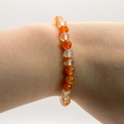 Bracelet boules 6mm - Cornaline | L'antre de la destinée