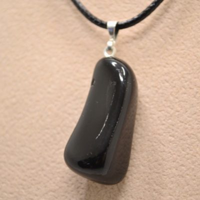 Pendentif - Obsidienne noire
