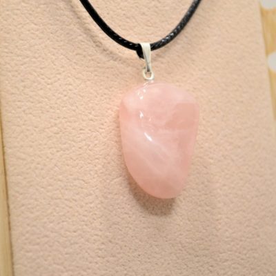 125 Pendentif - Quartz rose