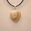 Pendentif coeur - Jaspe paysage
