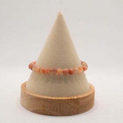 283 Bracelet boules 6mm - Pierre de soleil