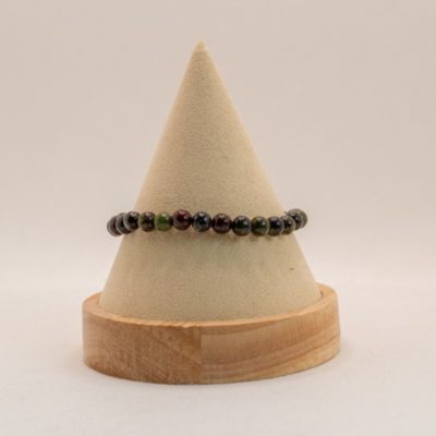 Bracelet boules 6mm - Jaspe sang de dragon