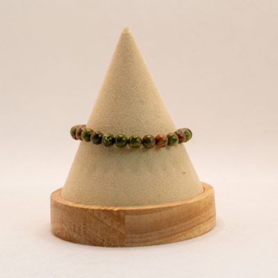 Bracelet boules 6mm - Unakite
