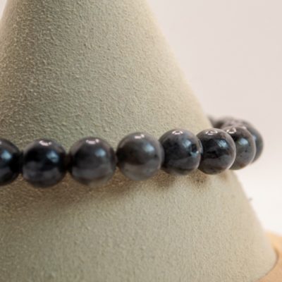 345 Bracelet boules 8mm - Larvikite