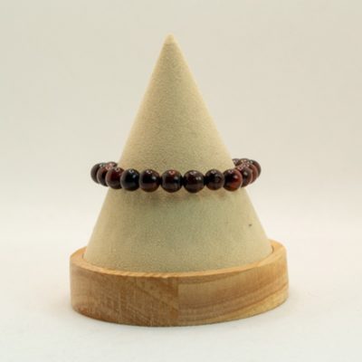 Bracelet boules 8mm - Oeil de taureau