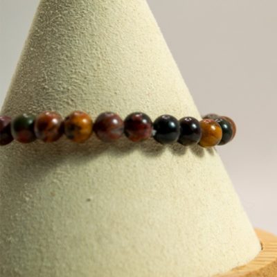 Bracelet boules 6mm - Jaspe polychrome