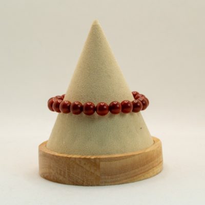 366 Bracelet boules 8mm - Jaspe rouge