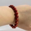 367 Bracelet boules 8mm - Jaspe rouge