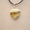 128 Pendentif coeur - Jaspe paysage