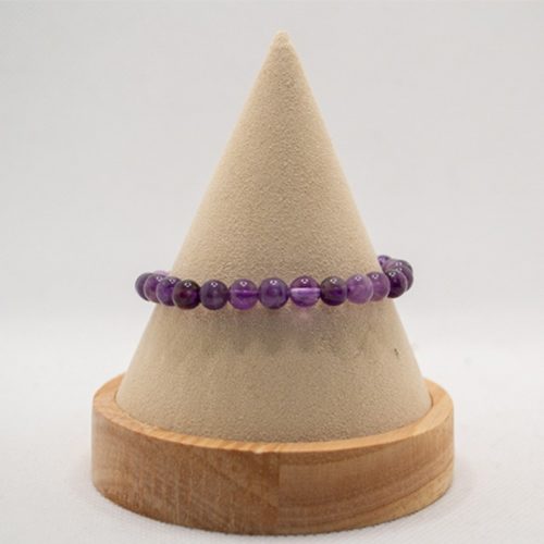 262 Bracelet boules 6mm - Améthyste