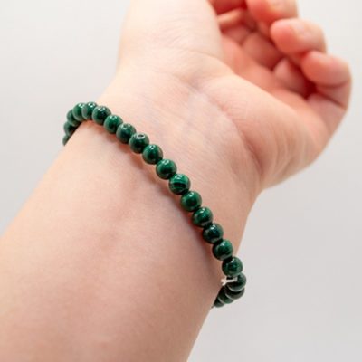 270 Bracelet boules 6mm - Malachite