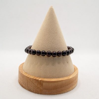 Bracelet boules 6mm - Grenat