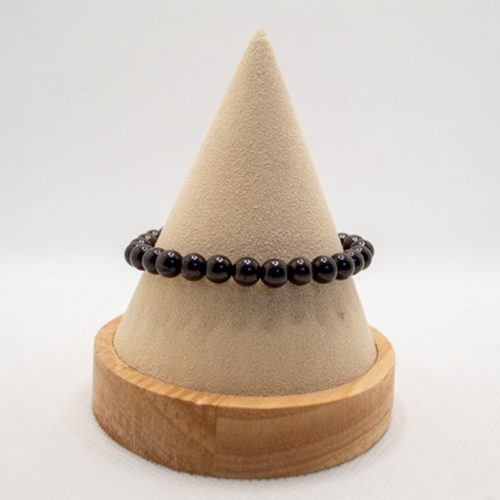 275 Bracelet boules 6mm - Grenat