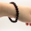 294 Bracelet boules 6mm - Grenat