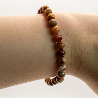 Bracelet boules 6mm - Agate crazy lace