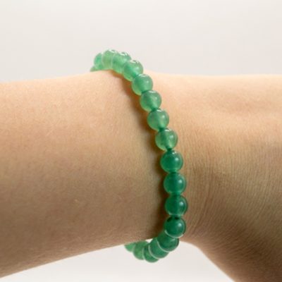 316 Bracelet boules 6mm - Aventurine verte