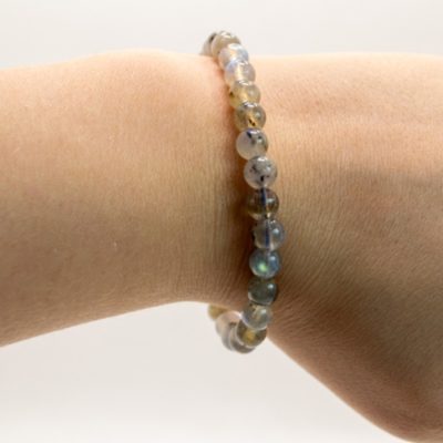 Bracelet boules 6mm - Labradorite