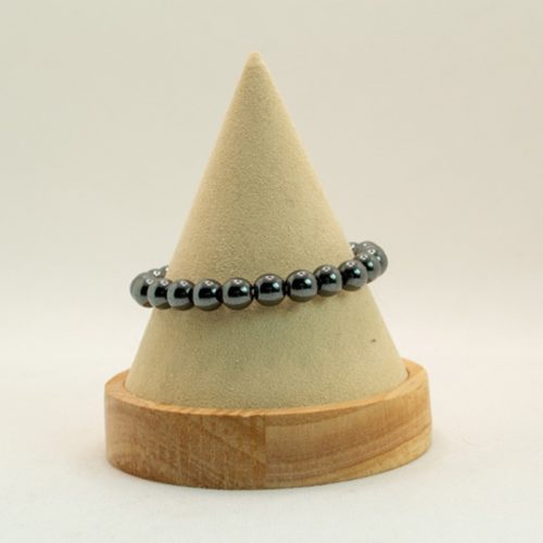 338 Bracelet boules 8mm - Hématite