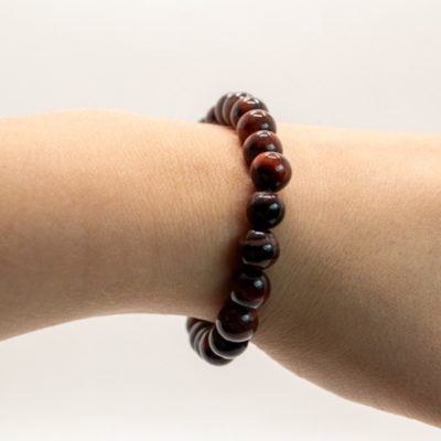 Bracelet boules 8mm - Oeil de taureau