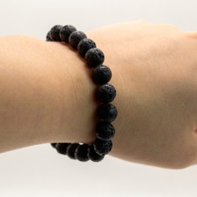 Bracelet boules 8mm - Pierre de lave